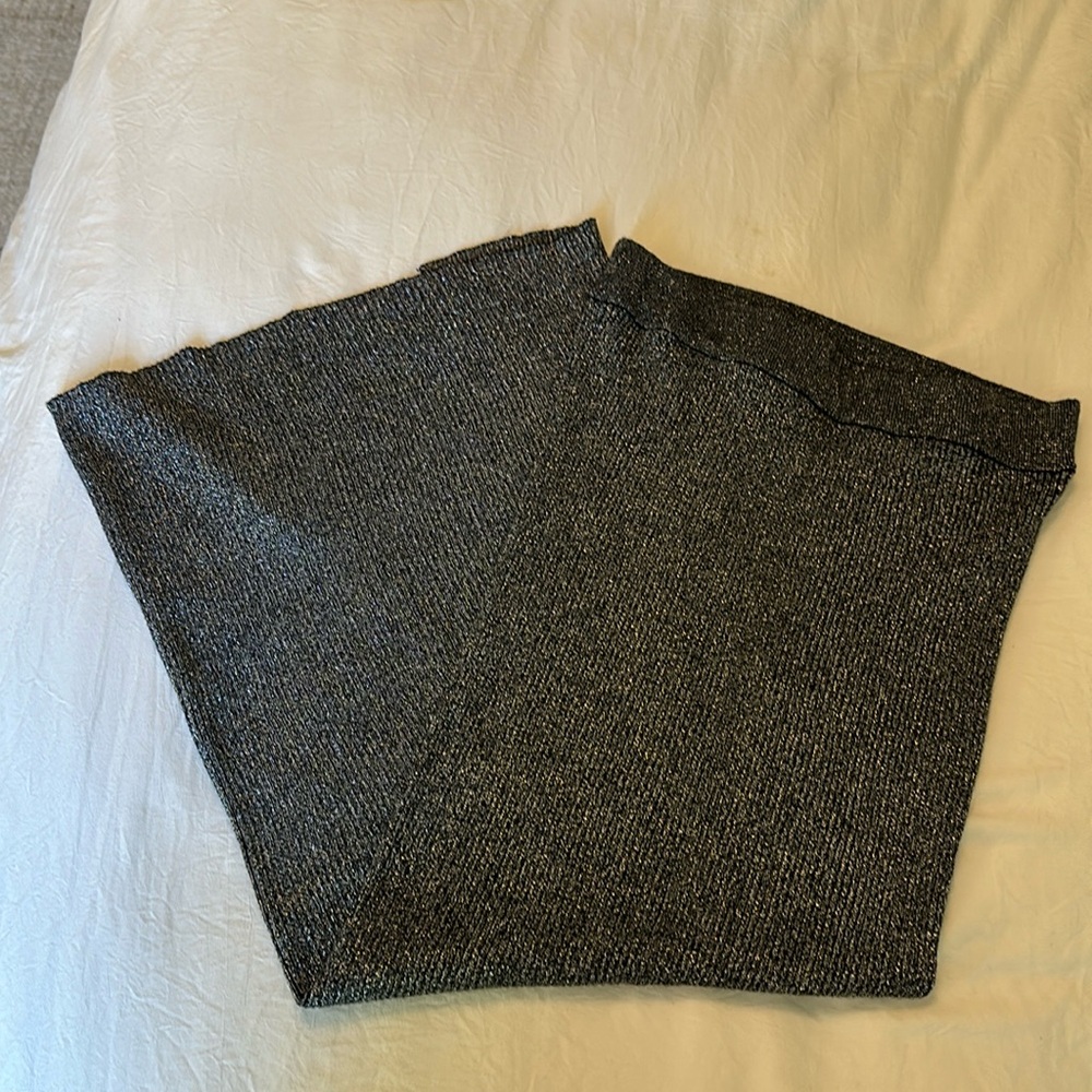 Shimmer knit mid skirt